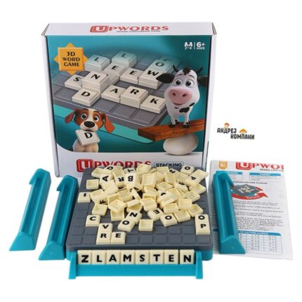 Board game with word arranging 3D