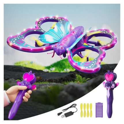 Remote-controlled butterfly drone