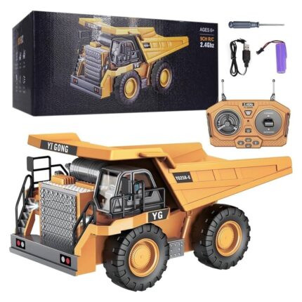 Remote-controlled construction dump truck