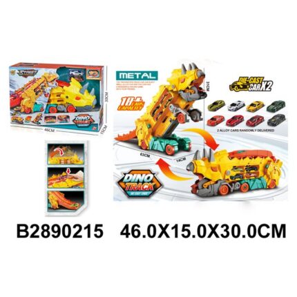 Kamion transportues Dino me pistë dhe makina metalike