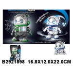 Robot panda vallëzues me dritë dhe muzikë