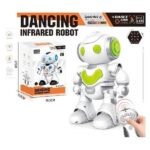 Robot kërcimtar me telekomandë me dritë dhe muzikë