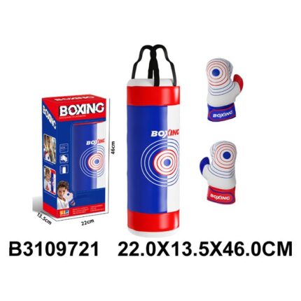 Boxing set – bag and gloves Kids' hanging punching bag with a pair of gloves · 3+ yrs.