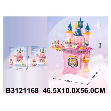 Kids' castle kitchen with light, music and steam