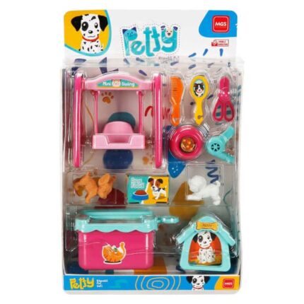 MGS Petty pet care set with puppies and accessories, 3925
