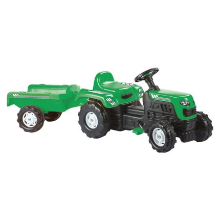 Traktor me pedale DOLU Ranchero me rimorkio, jeshil, 8246