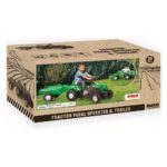 DOLU Ranchero pedal tractor with trailer, green, 8246