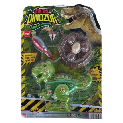 MGS Take-apart dinosaur with screwdriver, nest and egg, green, 9231