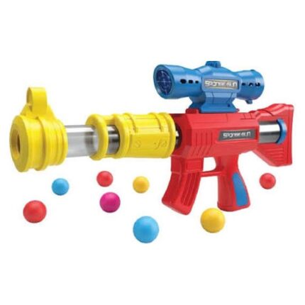 MGS Set pushkë Sponge Gun me shënjestër dhe topëza të buta shumëngjyrëshe, 9605