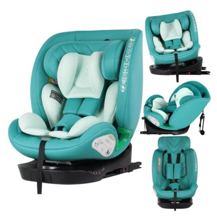 Baby Mascot Автоседиште Guardian GBD18 i-Size 360° со ISOFIX, 40–150 cm, тиркизно