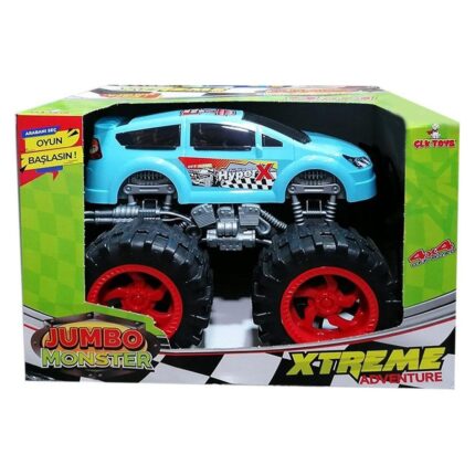 Xhip „Jumbo Monster Xtreme“ Xhip terreni me goma të mëdha · ngjyrë blu, e verdhë ose e kuqe · 3+ vjeç