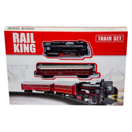 Train with tracks “Rail King” Locomotive with wagons and tracks · 3+ years