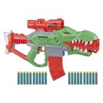 NERF DinoSquad Rex-Rampage motorised blaster with 20 darts, F0807