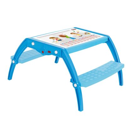 Pilsan Детска маса за учење со клупи Practical Study Table, преклопна (асортиман бои)