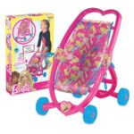 Dede Количка за кукли Barbie со рачка во форма на срце, розова