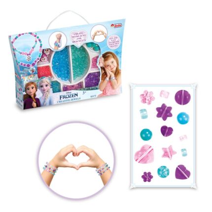 Dede Сет монистри Frozen за ѓердани и нараквици, кутија со рачка – слика 2