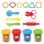 Art Craft Сет пластелин Геометриски форми во чантичка, 4 × 56 g – слика 3