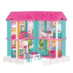 Dede Куќа за кукли Mila Ocean House на 2 ката, со кукла и мебел