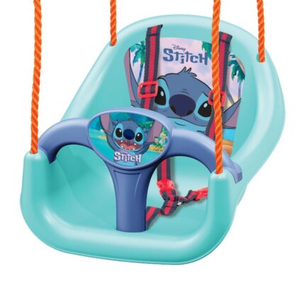 Dede Лулашка за деца Stitch со безбедносен ремен, тиркизна
