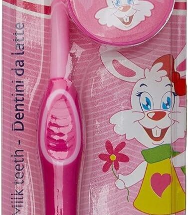 Chicco Детска четка за заби за млечни заби, 3–6 години, розова