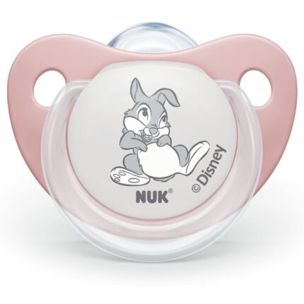 NUK Силиконска цуцла лажалка Trendline Disney Bambi, 0–6 месеци, 2 парчиња – слика 2