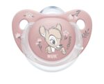 NUK Силиконска цуцла лажалка Trendline Disney Bambi, 0–6 месеци, 2 парчиња – слика 3