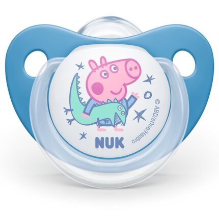 NUK Силиконска цуцла лажалка Peppa Pig, 0–6 месеци, 2 парчиња (асортиман) – слика 2