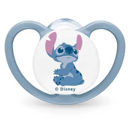 NUK Силиконска цуцла лажалка Perfect Match Air Disney Stitch, 0–6 месеци, 2 парчиња – слика 2