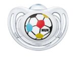NUK Силиконска цуцла лажалка Freestyle Soccer Fan, 6–18 месеци, 2 парчиња – слика 2