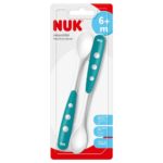NUK Лажички за хранење Easy Learning со долга рачка, 6+ месеци, 2 парчиња – слика 3