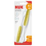 NUK Lugë ushqimi e butë silikoni Easy Learning, 4+ muaj, 2 copë