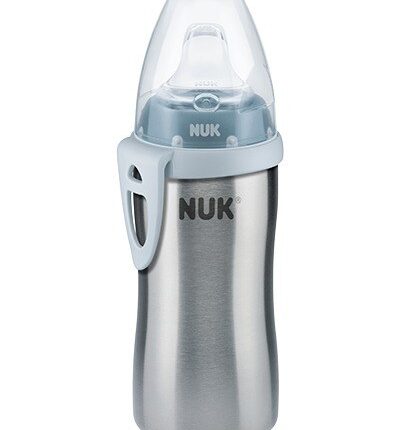 NUK Active Cup Шише од нерѓосувачки челик 215 ml со силиконско клунче
