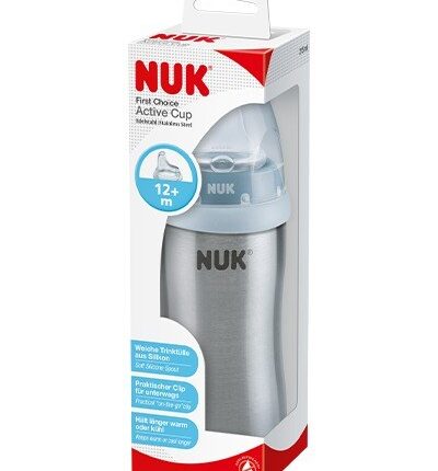 NUK Active Cup Шише од нерѓосувачки челик 215 ml со силиконско клунче – слика 2