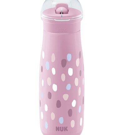 NUK Mini-Me Flip Шише за пиење 450 ml со капаче 2 во 1, 12+ месеци – слика 2