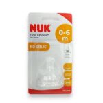 NUK Силиконска цуцла за шише First Choice+, 0–6 месеци, отвор M