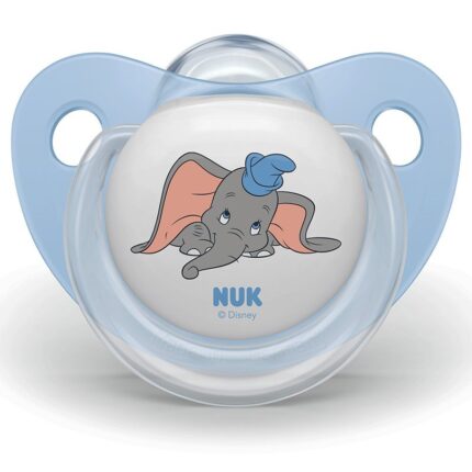 NUK Силиконска цуцла лажалка Disney Dumbo, 6–18 месеци, 2 парчиња – слика 2