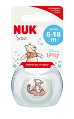 NUK Çucël silikoni Star Disney Winnie the Pooh, 6–18 muaj