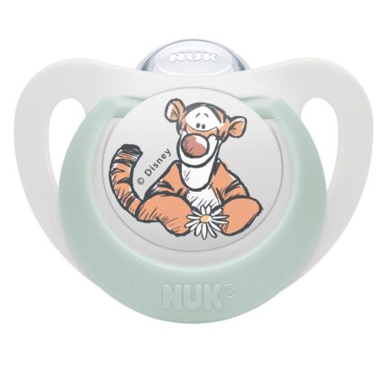 NUK Силиконска цуцла лажалка Star Disney Winnie the Pooh, 6–18 месеци – слика 2