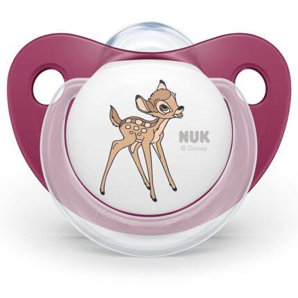 NUK Силиконска цуцла лажалка Disney Bambi, 18–36 месеци, 2 парчиња – слика 2