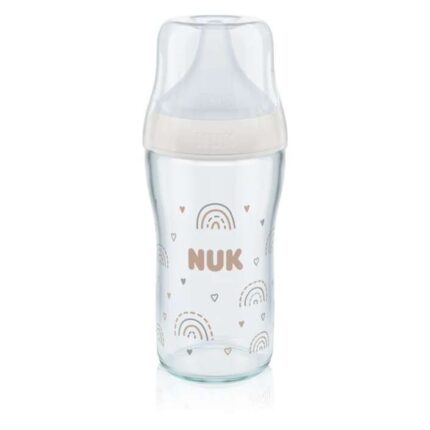 NUK Стаклено шише за бебе Perfect Match со индикатор за температура, 230 ml