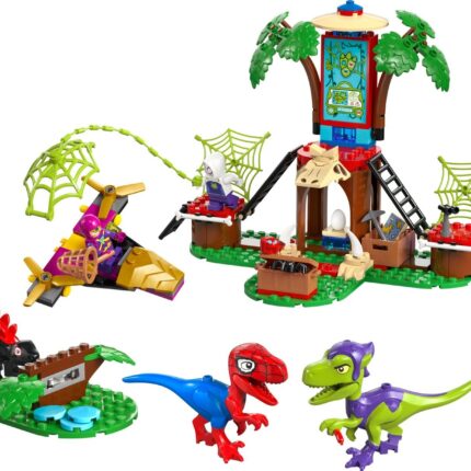 LEGO® Marvel Spidey и Гоби: битка со раптори кај штабот на дрво (11200)