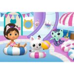 Trefl Сложувалка Gabby's Dollhouse – Габи на базен, 60 парчиња, 33 x 22 cm – слика 2