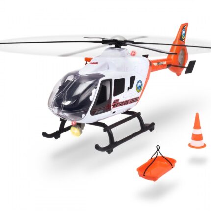 Dickie Toys Хеликоптер за спасување 64 cm со витло, светло и звук
