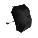 Mima pushchair parasol with clip and adjustable arm, black