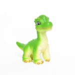 Figurë e ëmbël dinosauri me qafë rrotulluese, jeshile