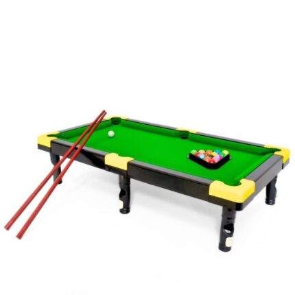Мини билијард маса за деца со 16 топчиња и 2 палки, 55 cm
