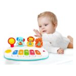Winfun Бебешка клавијатура Jungle Pals Piano со животни од џунглата, 5 тастери – слика 3