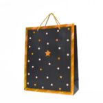 Qese dekorative dhuratash me pika dhe yll, 26 x 32 x 10 cm – foto 4