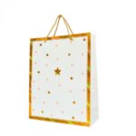 Qese dekorative dhuratash me pika dhe yll, 26 x 32 x 10 cm – foto 5