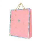 Qese dekorative dhuratash me pika dhe yll, 26 x 32 x 10 cm – foto 6